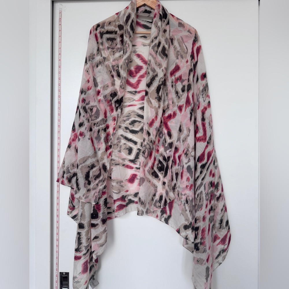 Elegant Sandwich Anthropologie Multicolor Women's Shawl Wrap or Scarf